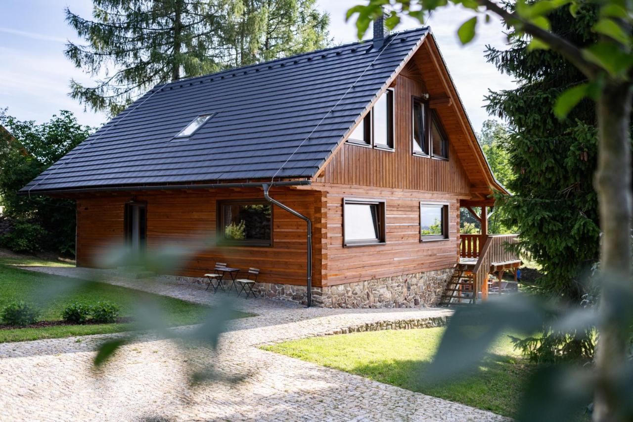 Villa Moderni Sumavska Roubenka S Vyhledem Na Boubin Vimperk Esterno foto